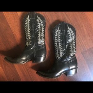 Tony Lama leather cowboy boots